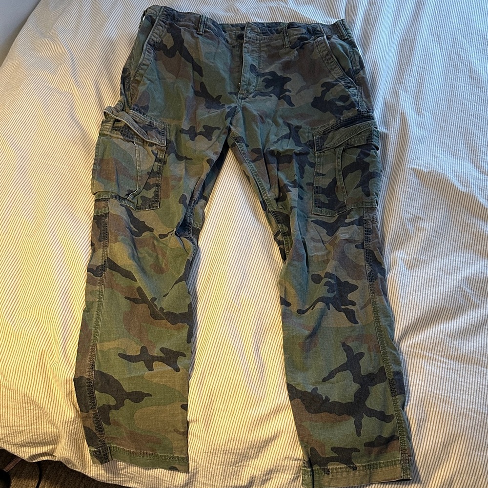Men's Slim Camouflage Cargo Pants